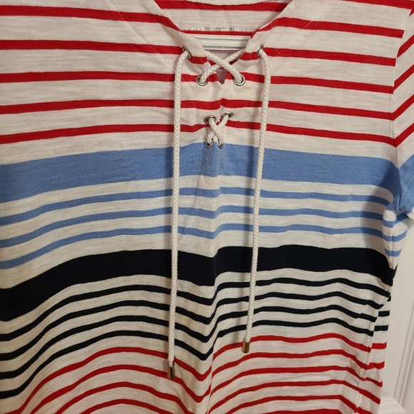 🌟4/$15 Allison Daley Striped T-Shirt Size Small Petite - Picture 2 of 5